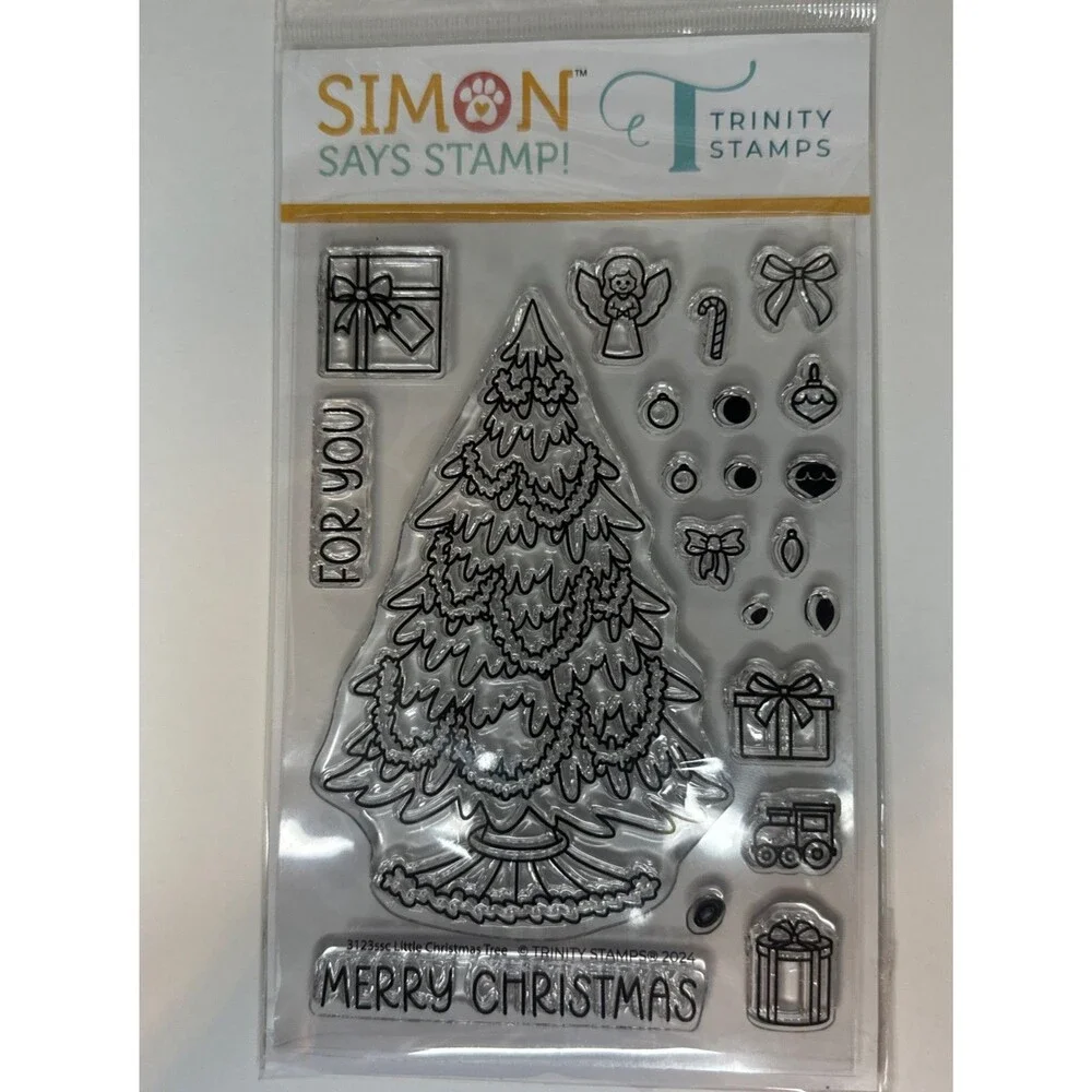 Trinity LITTLE CHRISTMAS TREE Stamptember 2024 Stamps Simon Says HOLIDAY Decor